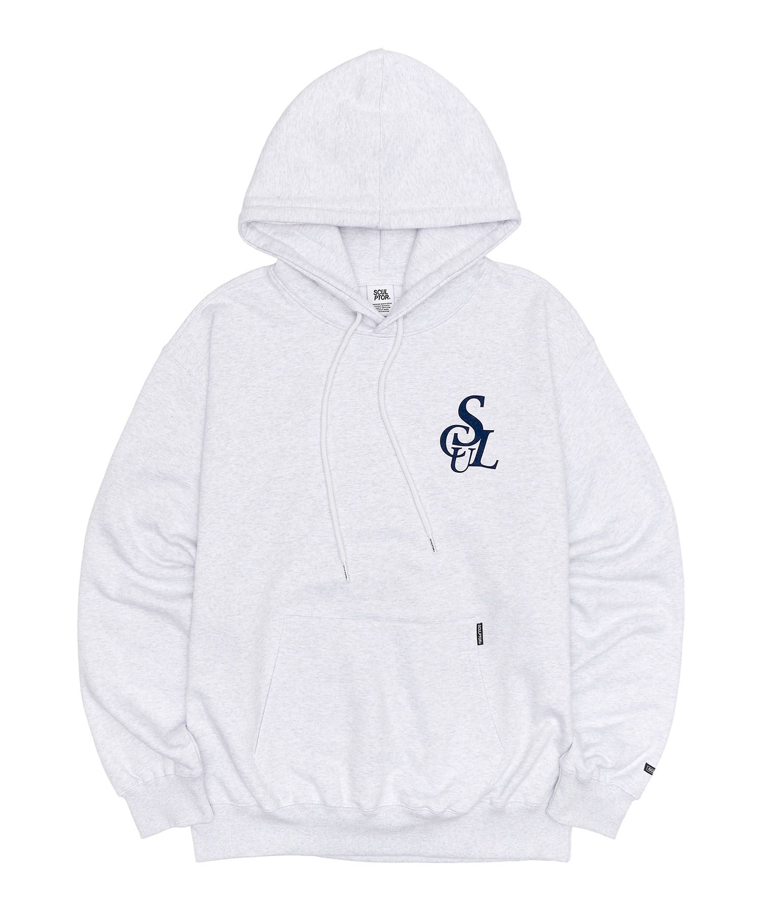 スカルプター Colour Logo Hoodie White Melange Sculptor star logo 