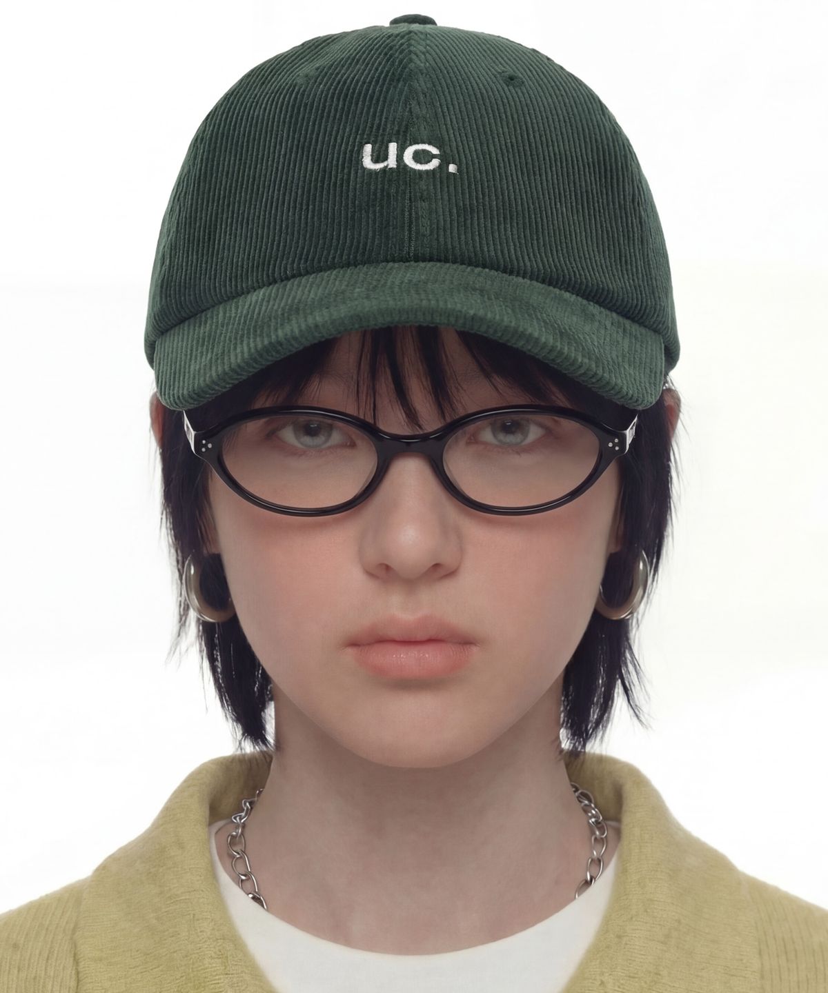 언더컨트롤(UNDERCONTROL) 코듀로이 볼캡 UC / AUTHENTIC B B / CD / GREEN