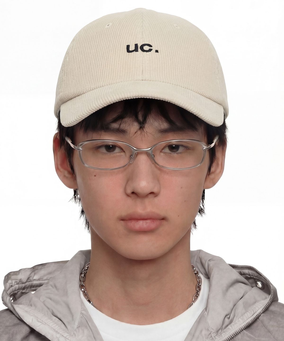 언더컨트롤(UNDERCONTROL) 코듀로이 볼캡 UC / AUTHENTIC B B / CD / IVORY