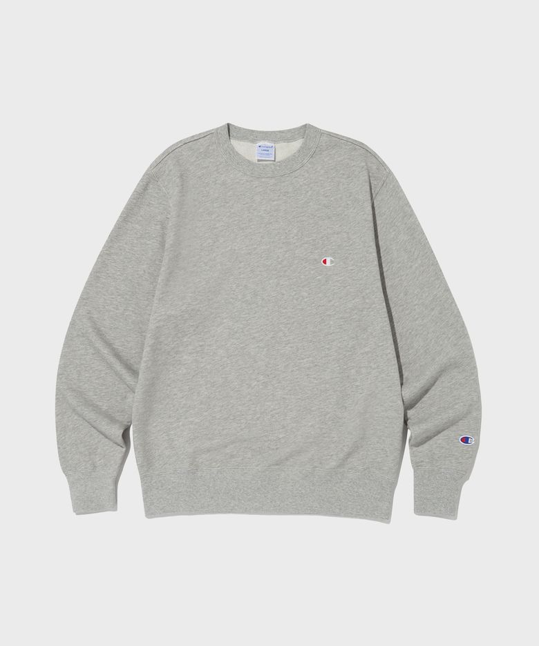 C로고 크루넥 스웨트셔츠 Normal Grey