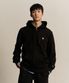 C로고 후드 집업 Black
