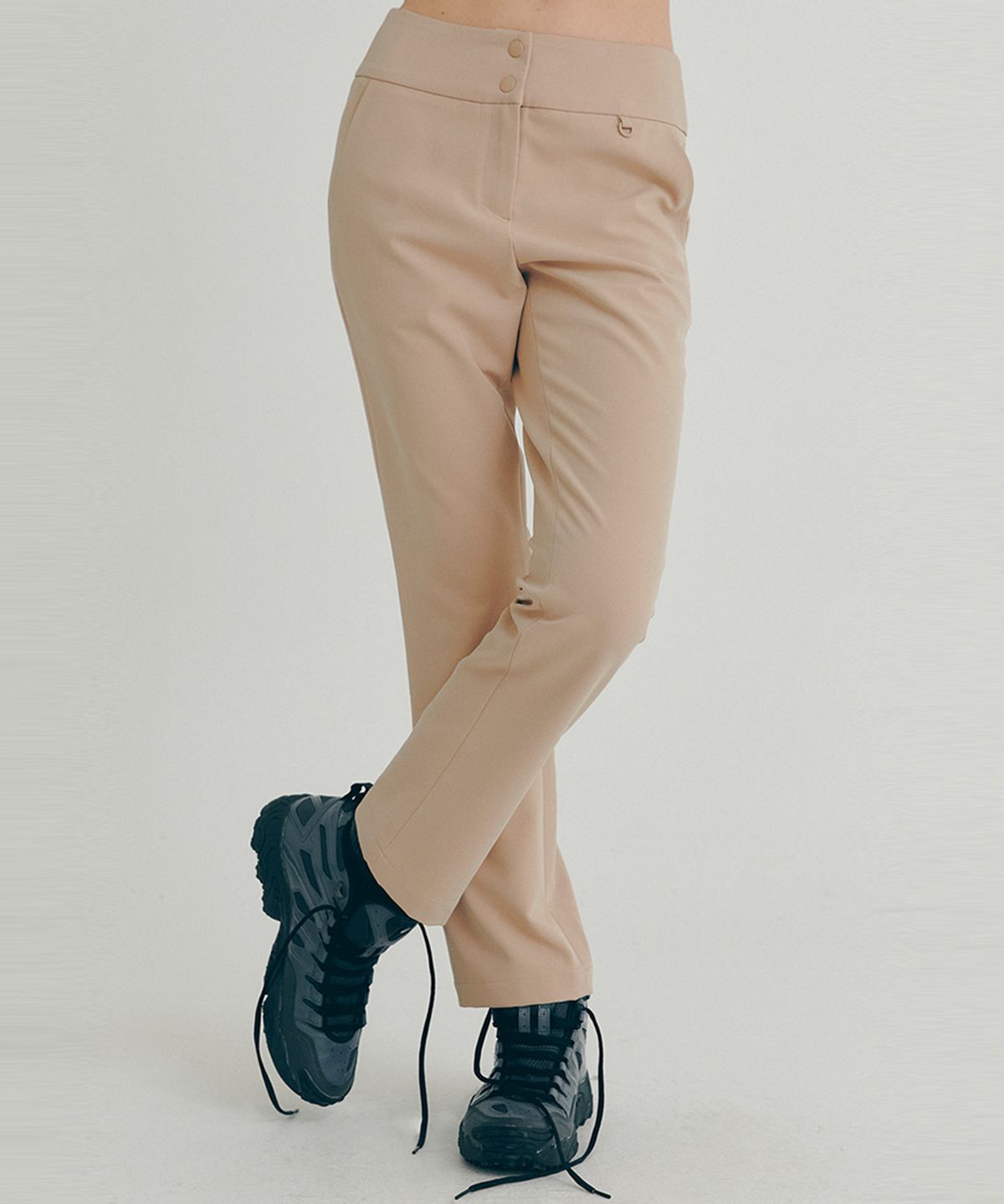 클로브(CLOVE) [22FW clove] Stretch Flared Pants_Women (Beige)