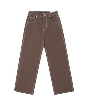 카펜터 피그먼트 다잉  와이드 팬츠_Brown