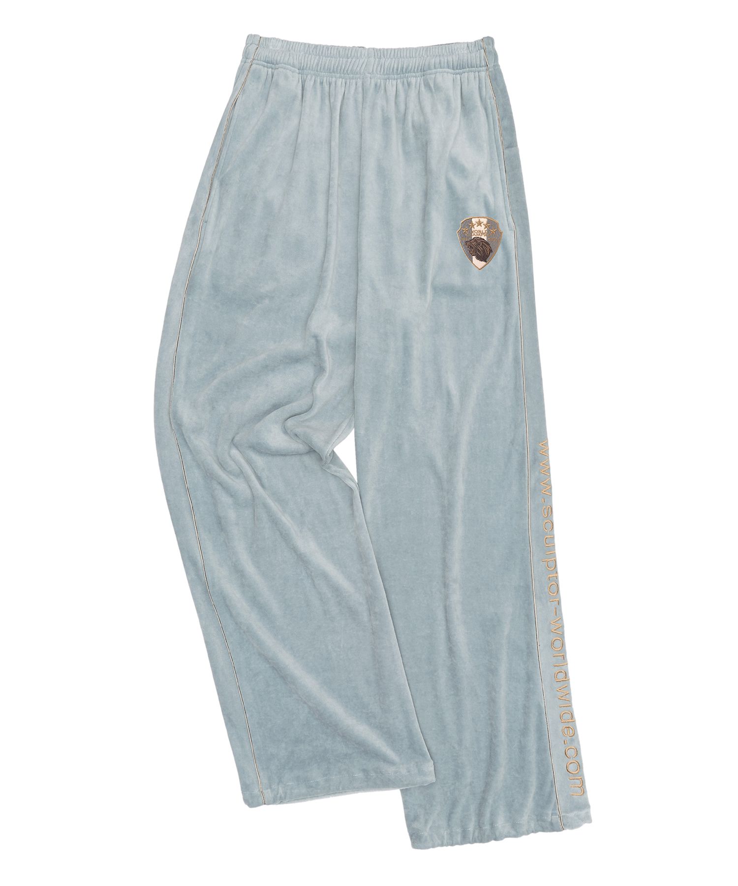 ★SCULPTOR★ Velour Track Pants Baby Blue SC22A451BL MUSINSA | SCULPTOR Velour Track Pants Baby Blue