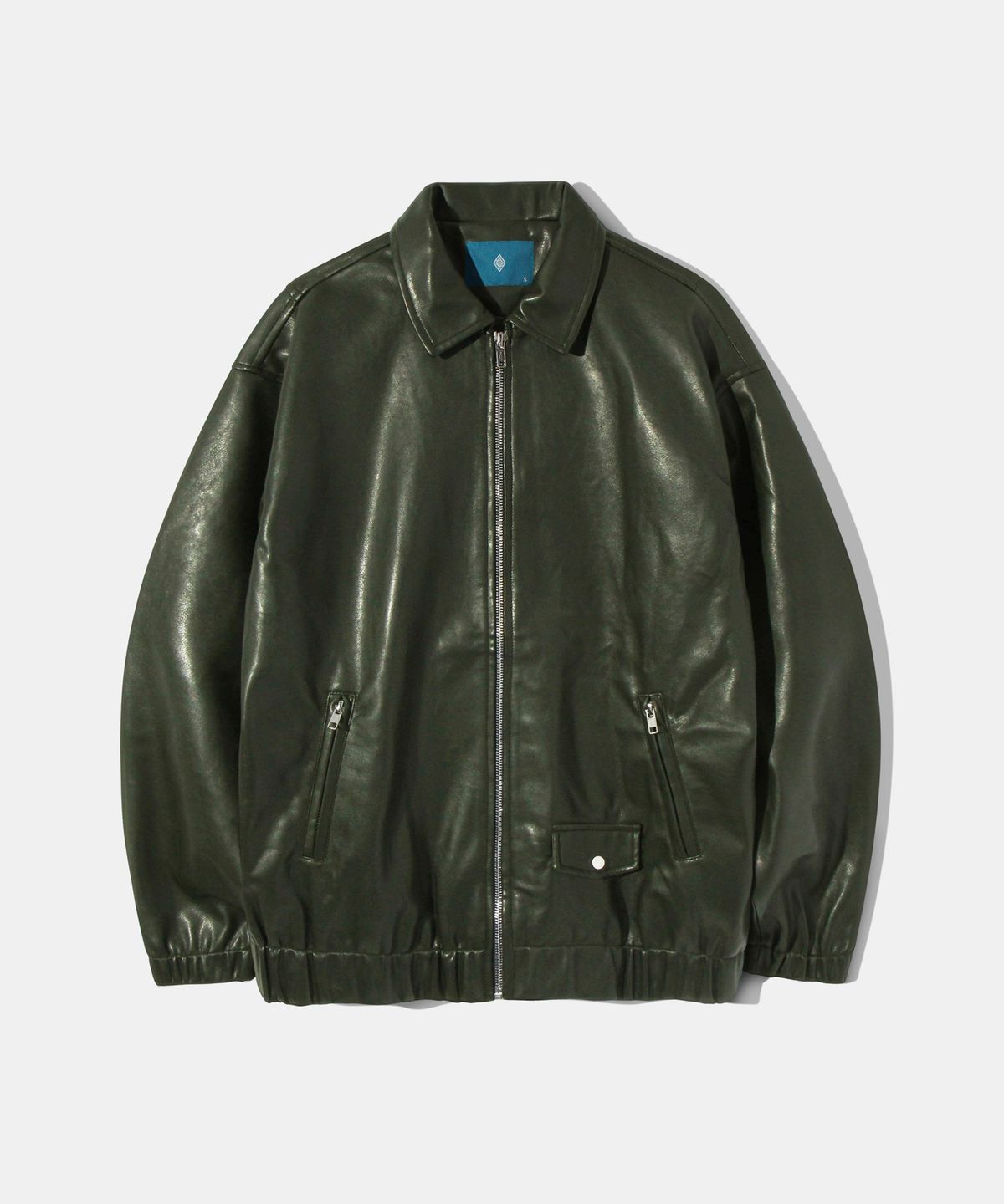 다이아몬드 레이라(DIAMOND LAYLA) Minimal Rider soft-Leather Jacket J22 Khaki