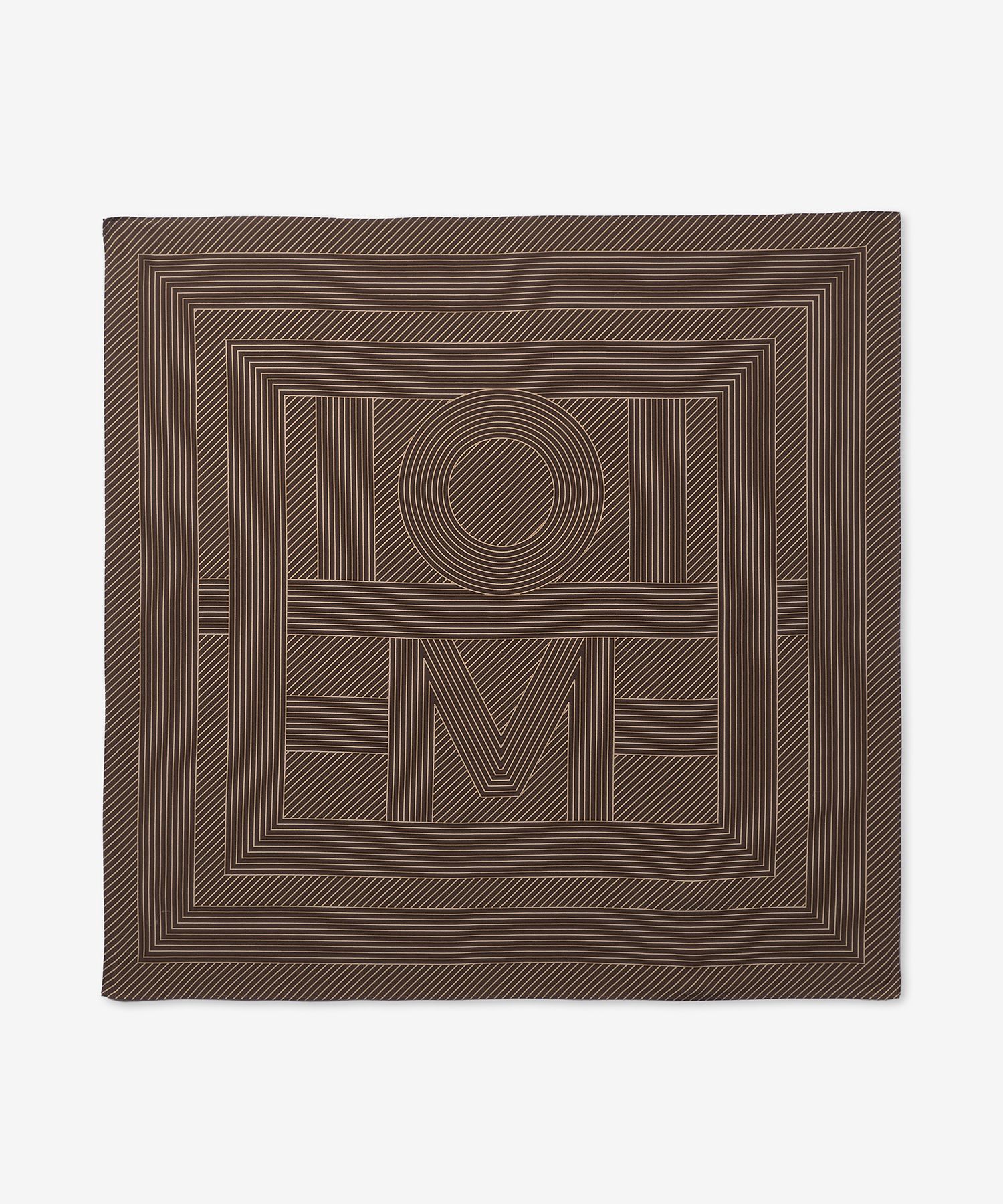 MUSINSA公式 | TOTEME モノグラムシルクスカーフ - ダークブラウン