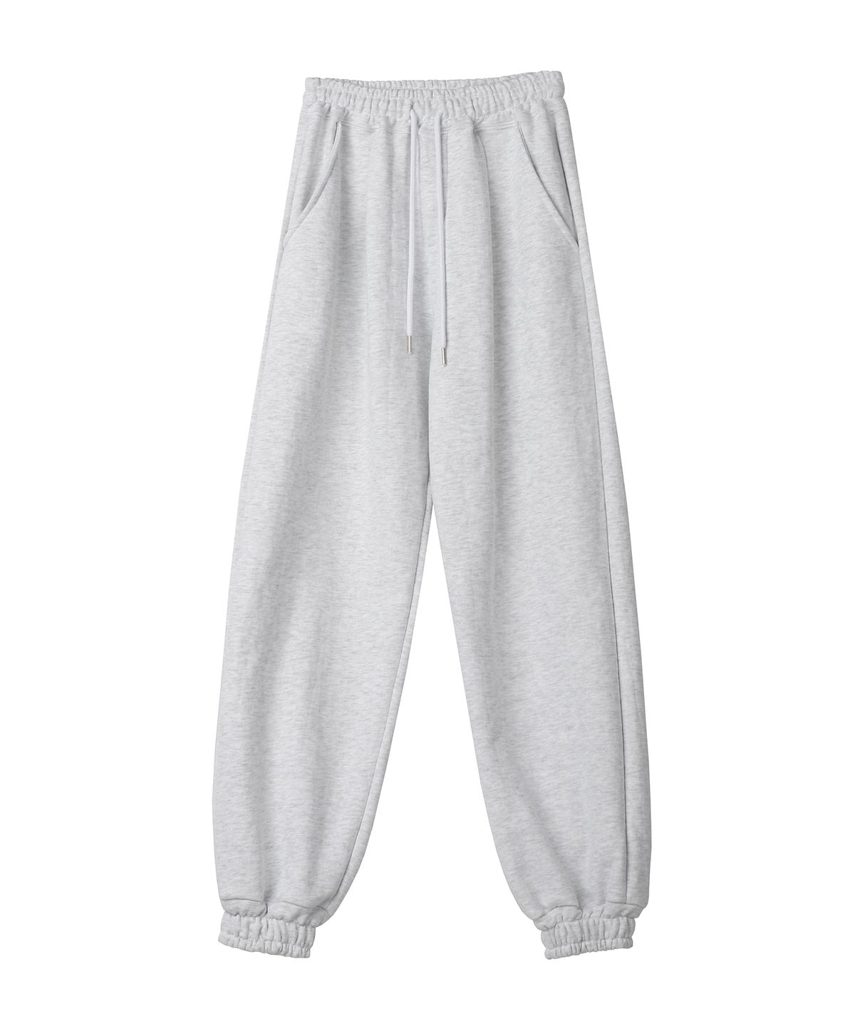 어반드레스(AVANDRESS) UNISEX AV BACK LOGO JOGGER PANTS WHITE MELANGE