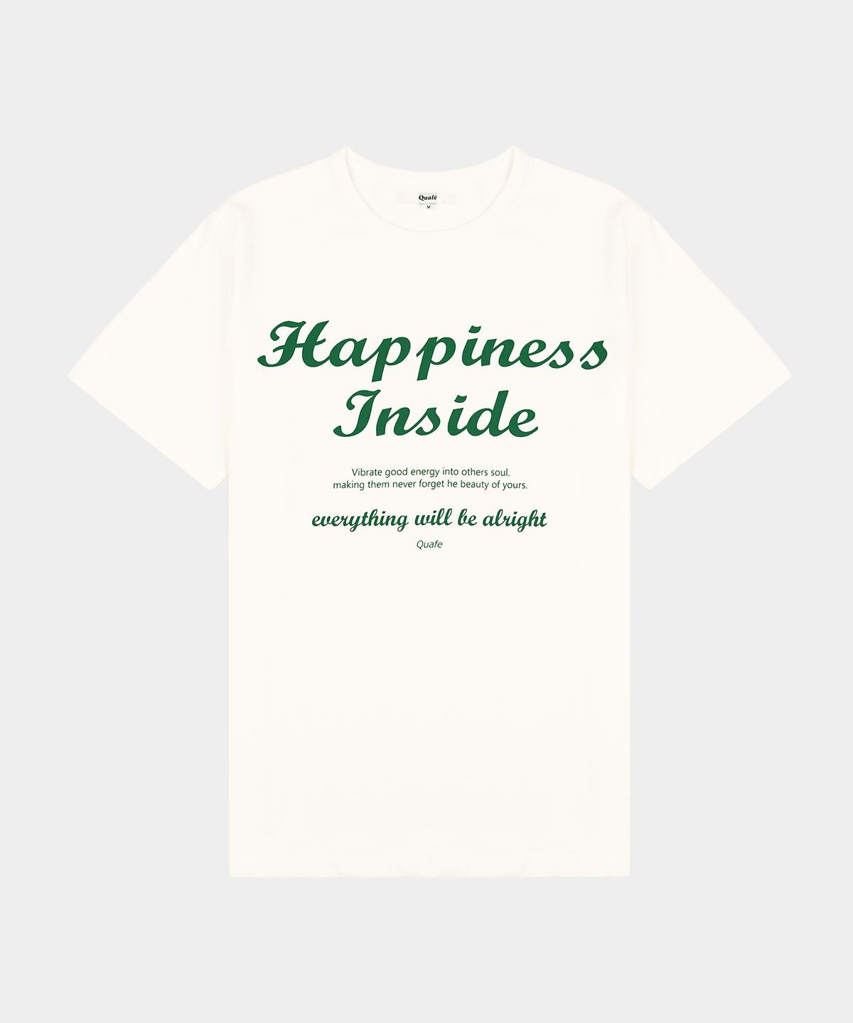 꾸아페(QUAFE) [UNISEX] HAPPINESS INSIDE T-SHIRT
