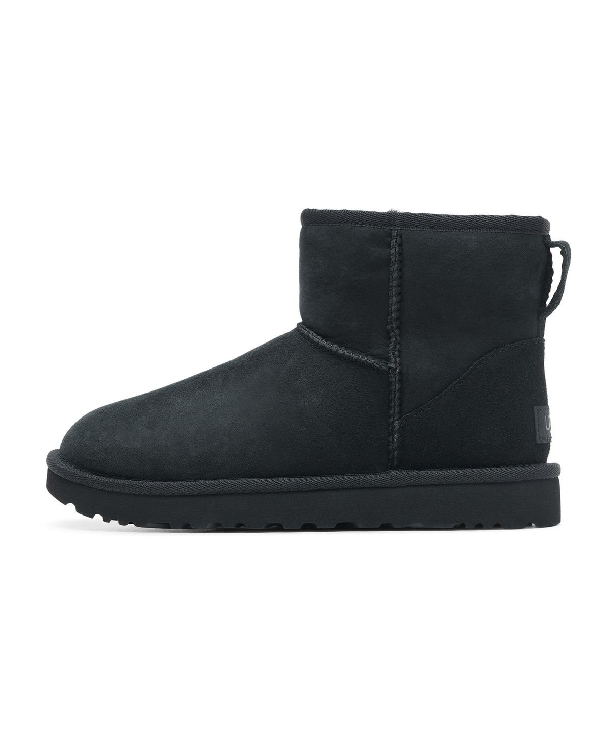 어그(UGG) [WOMEN] 오버로크 스티치 미니 부츠 (클래식 미니 ll) - 블랙 / 1016222BLK