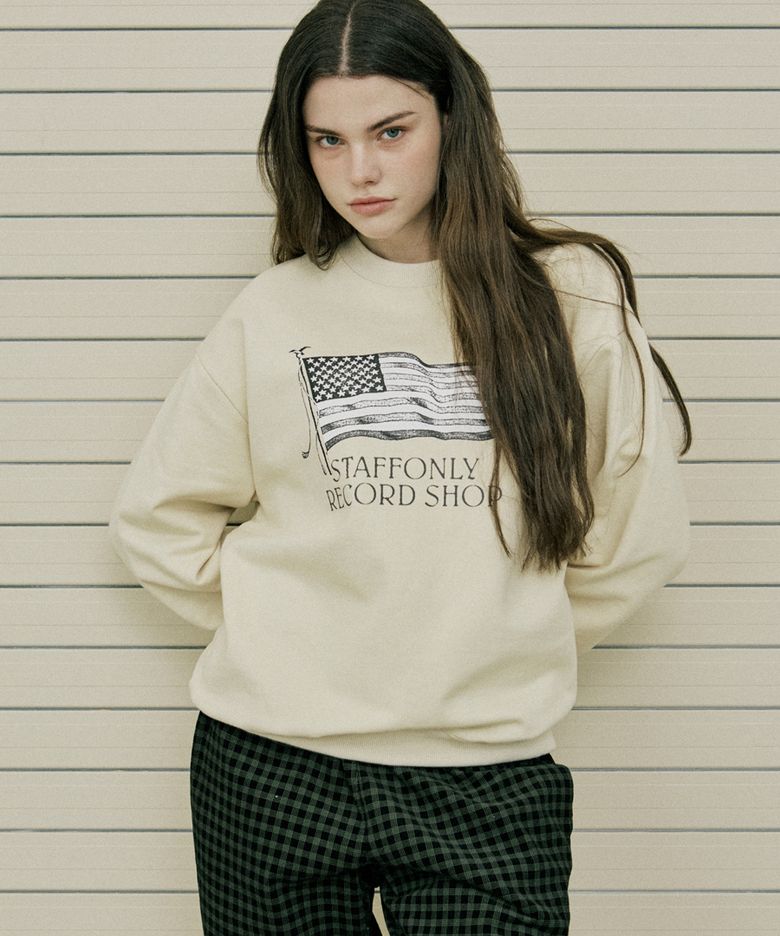 OLD GLORY SWEATSHIRTS (CREAM)