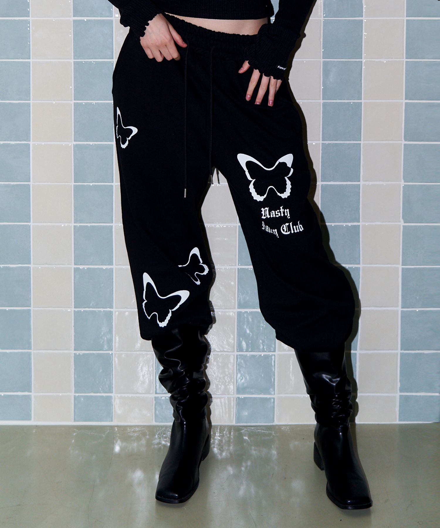 MUSINSA | FANCY CLUB [NF] Navid Jogger Sweatpants (BLACK)_