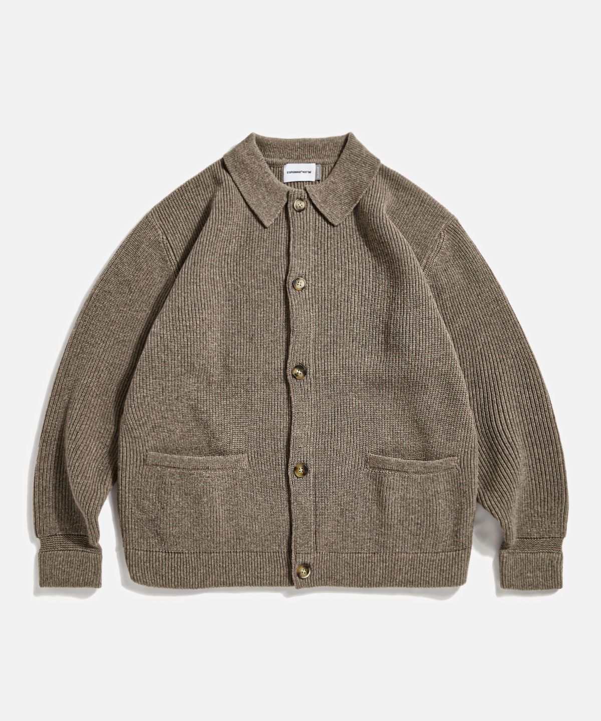 에스피오나지(ESPIONAGE) Miller Collar Heavyweight Cardigan Dust