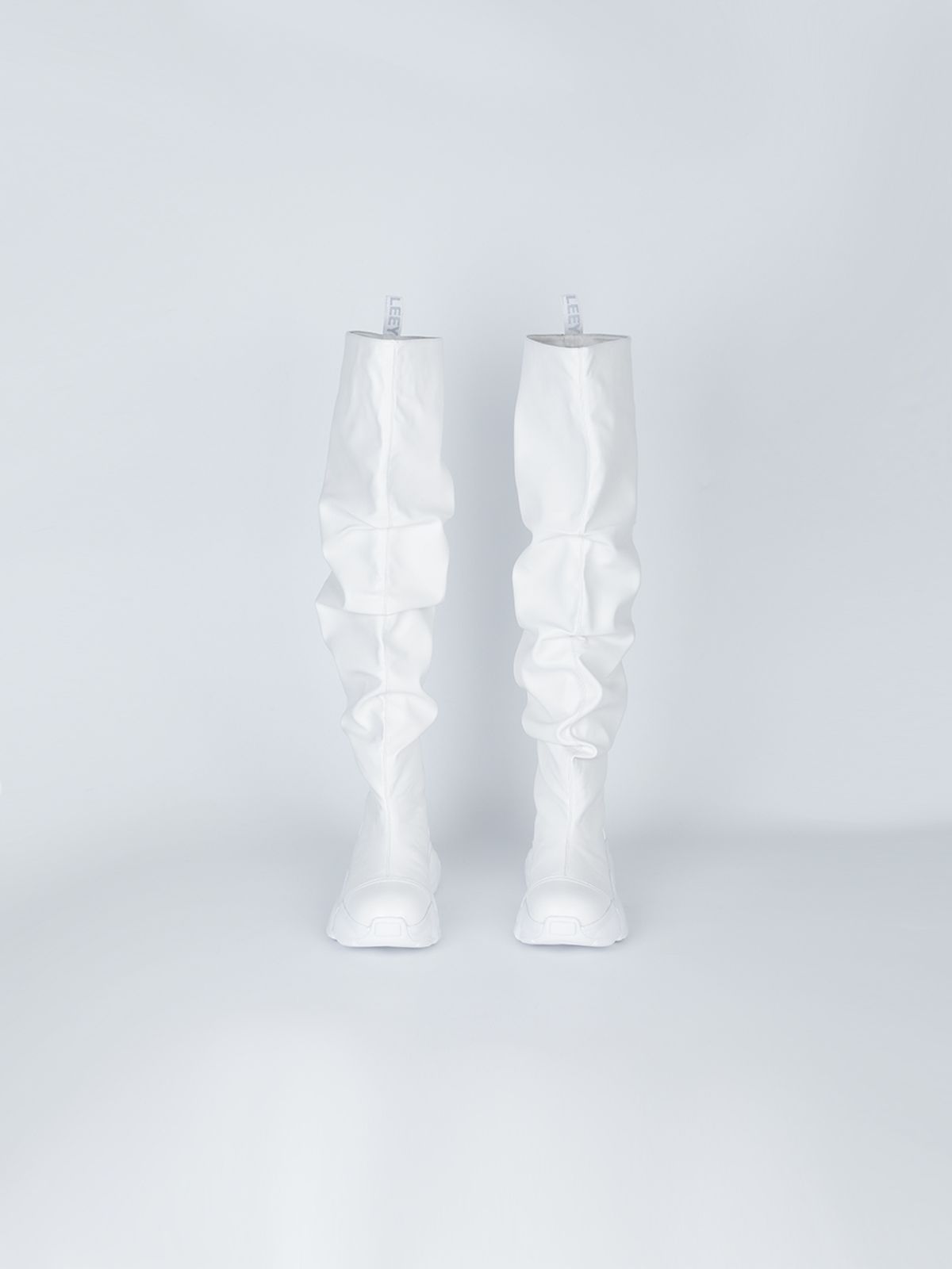 와이이이엘(YEEL) PLATFORM HIGH BOOTS WHITE