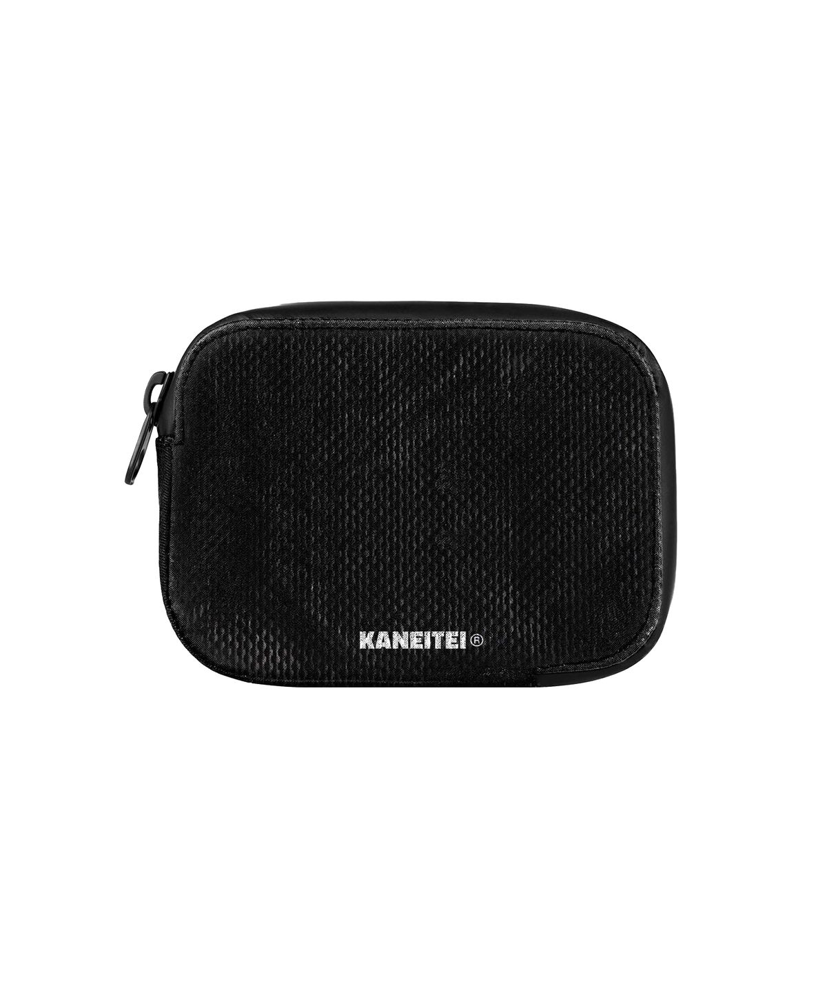 카네이테이(KANEITEI) BRICK ZIP WALLET S (BLACK) / UPCYCLED