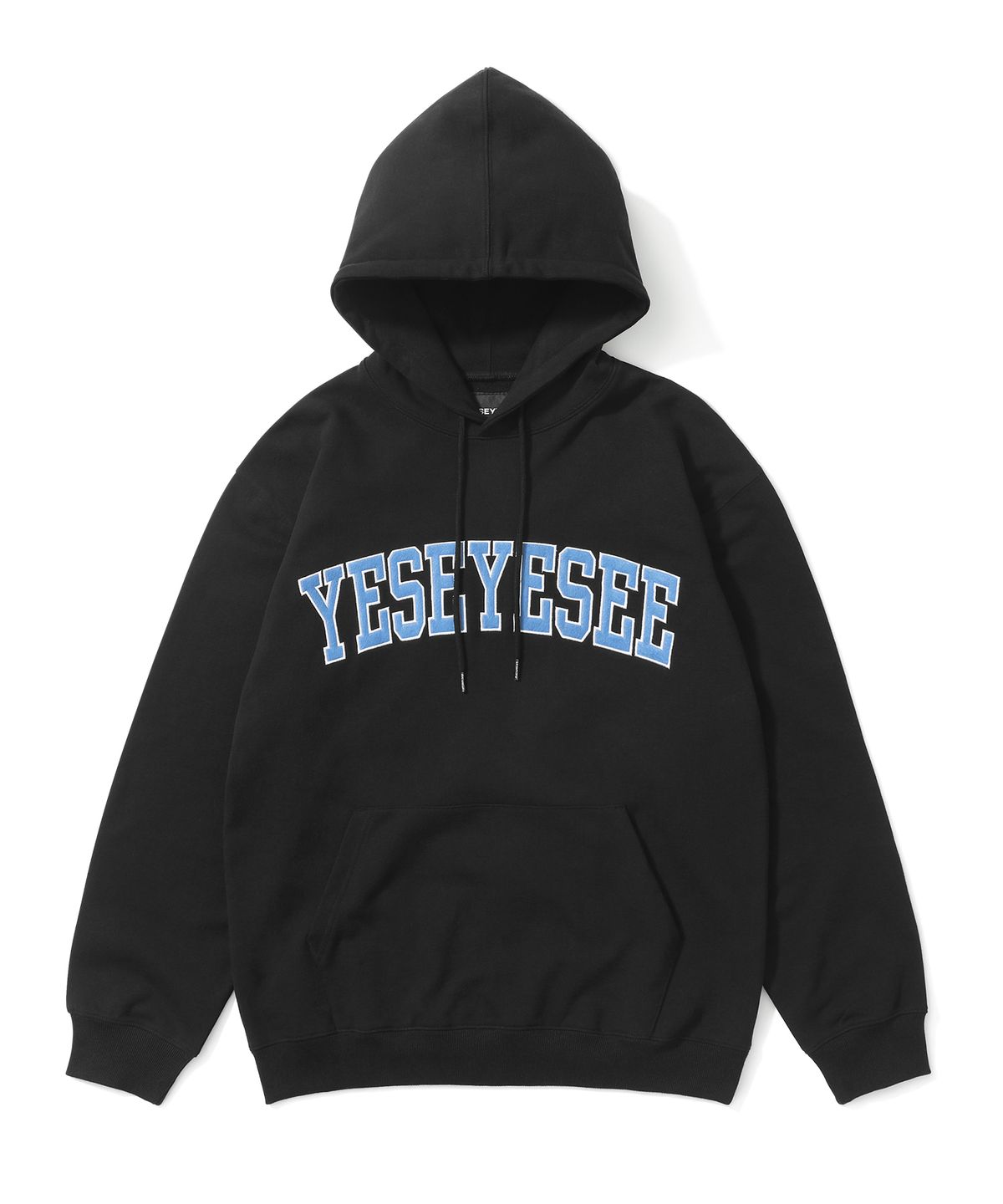 예스아이씨(YESEYESEE) [22FW] Arch Logo Hoodie Black