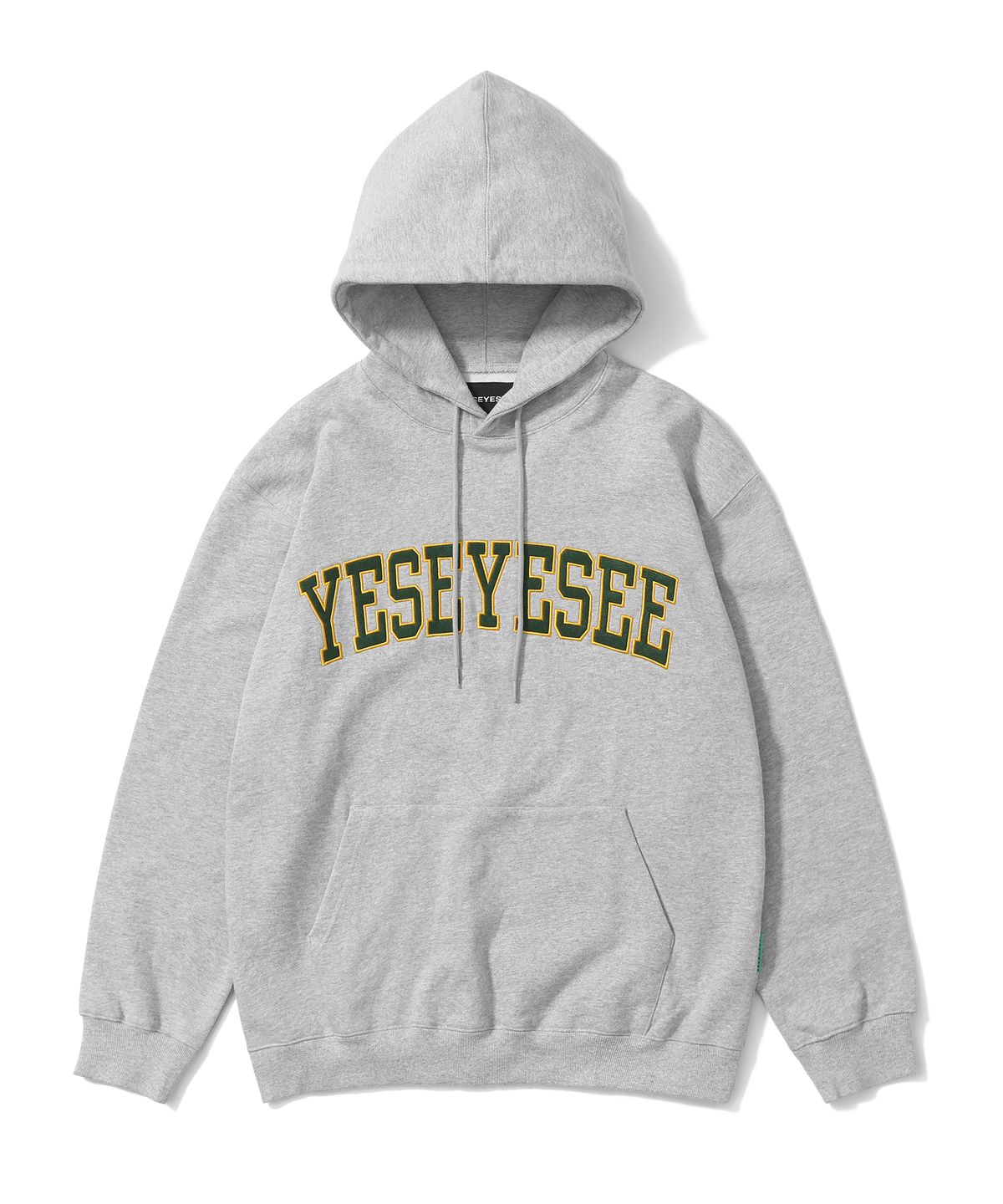 예스아이씨(YESEYESEE) [22FW] Arch Logo Hoodie Grey