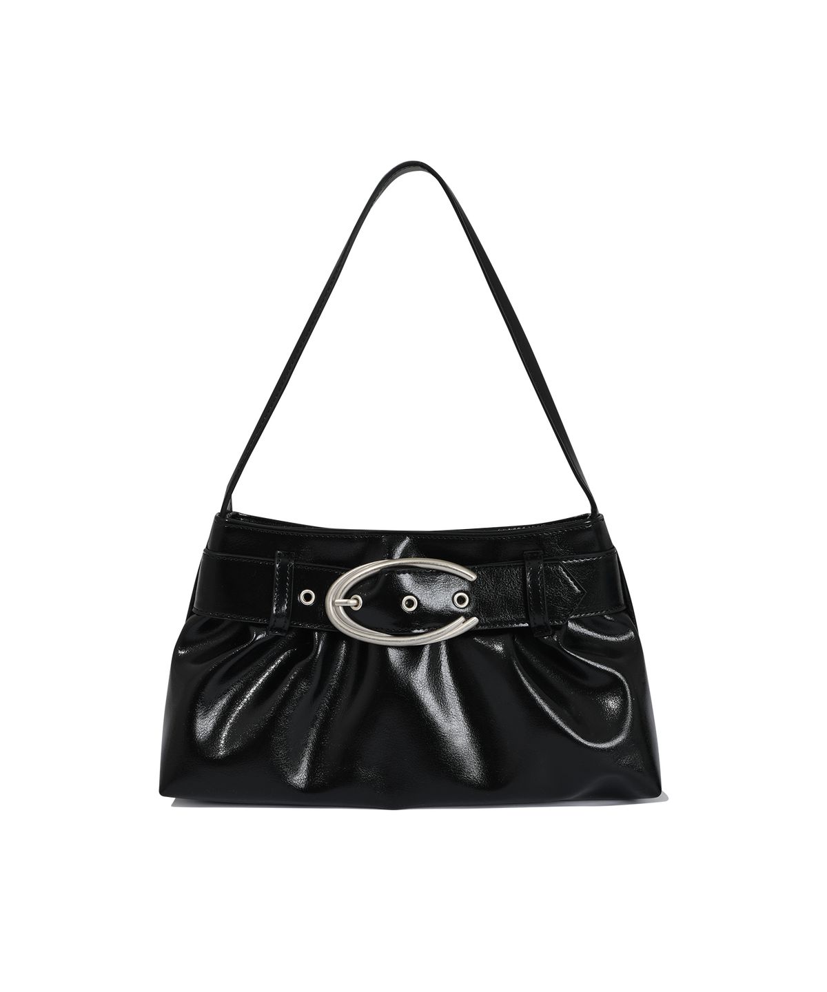 큐리티(CURETTY) C BELTED HOBO BAG_BLACK