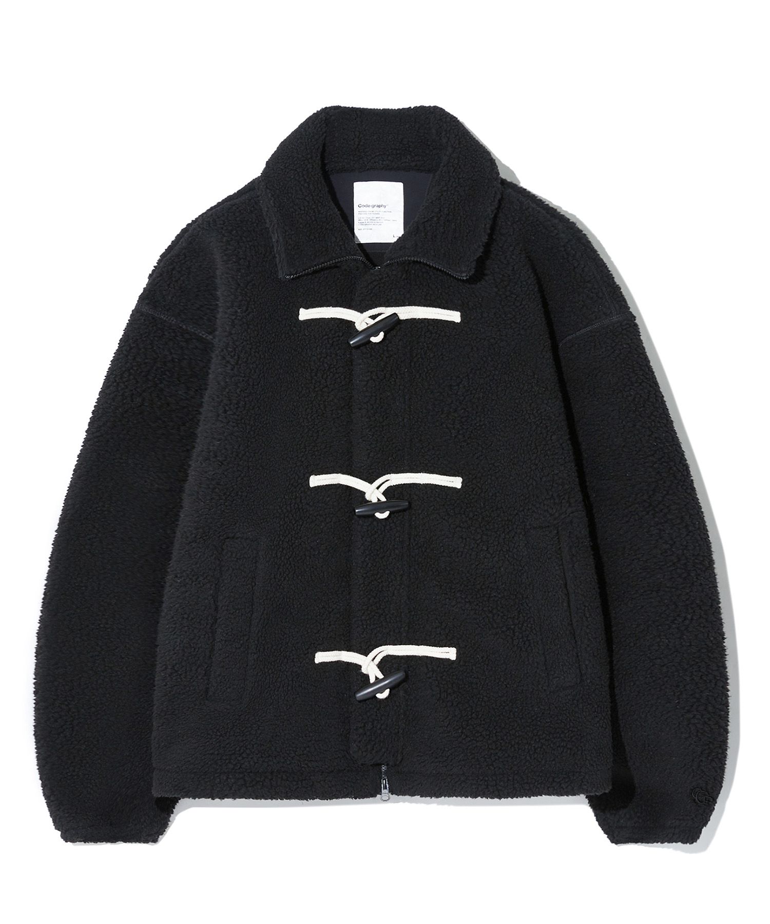 MUSINSA | Codegraphy Heavy Faux CGP Duffle Fleece Jumper_3color