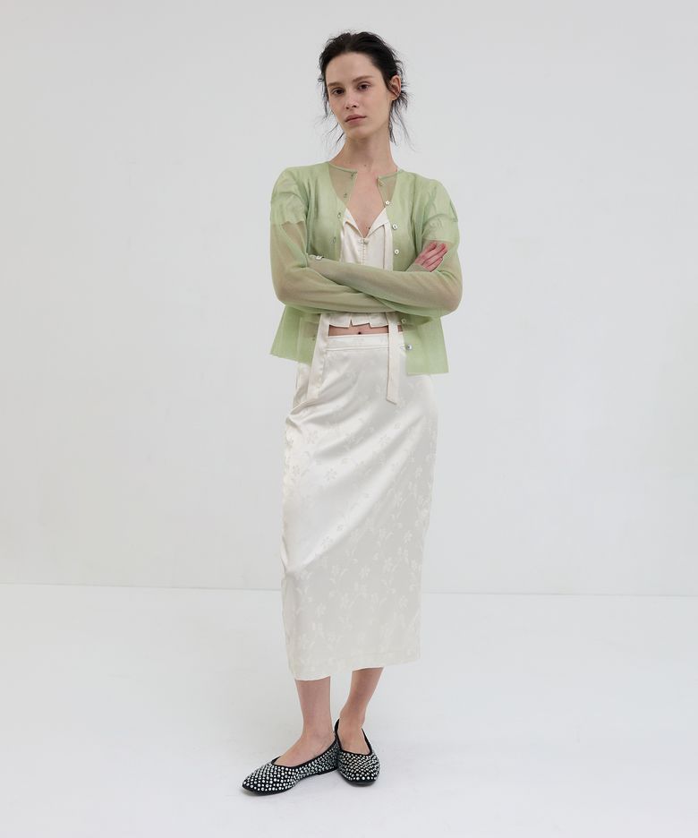 JACQUARD PENCIL SKIRT
