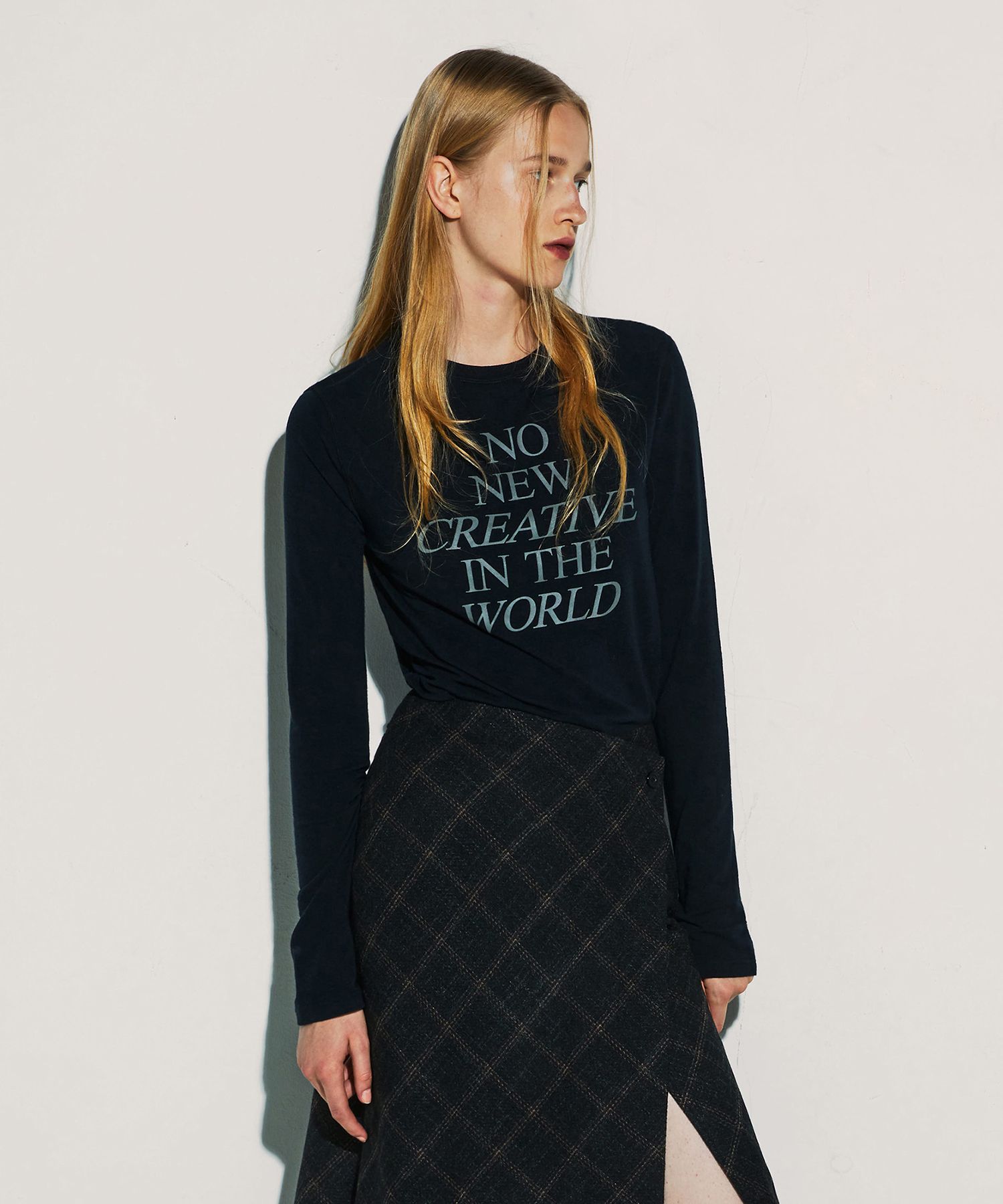 BLACKPINK着用★関税込★CURRENT★NEW CREATIVE LONG SLEEVE TEE MUSINSA | CURRENT NEW CREATIVE LONG SLEEVE TEE [BLACK]