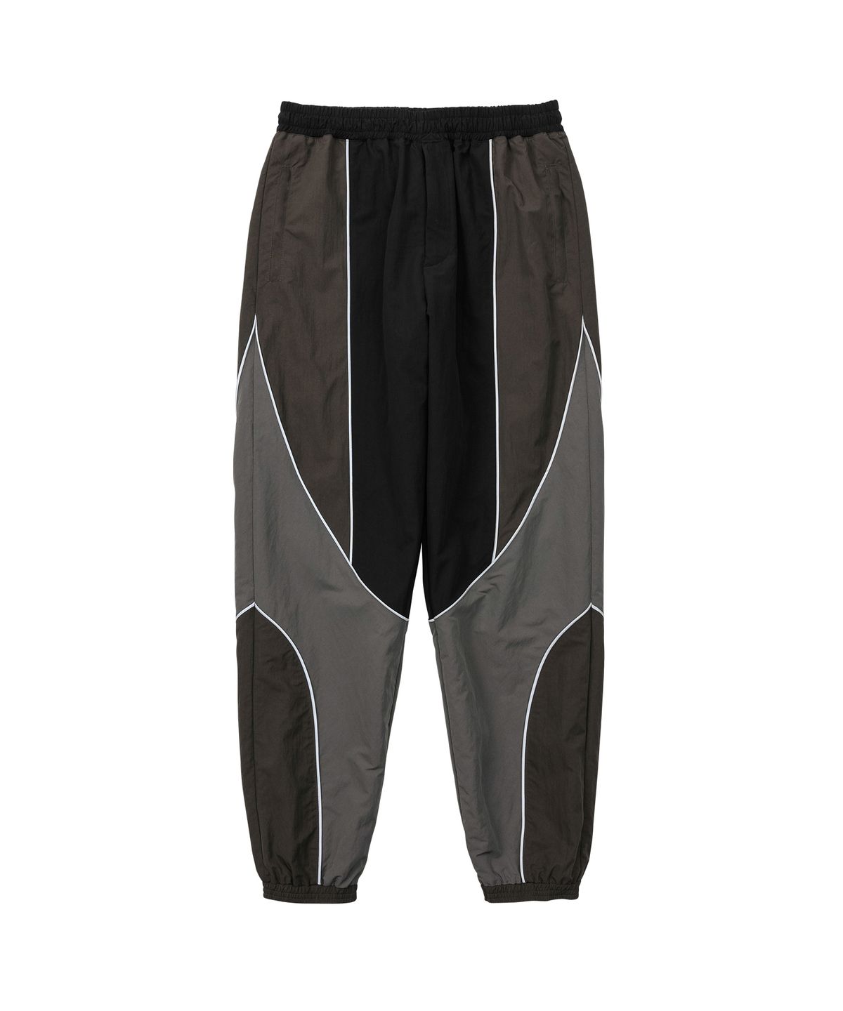 아조바이아조(AJOBYAJO) Multi Color Nylon Athletic Pants [CHARCOAL]