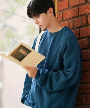 헤이즈 오버핏 스웨트셔츠 틸블루 KJMT2369