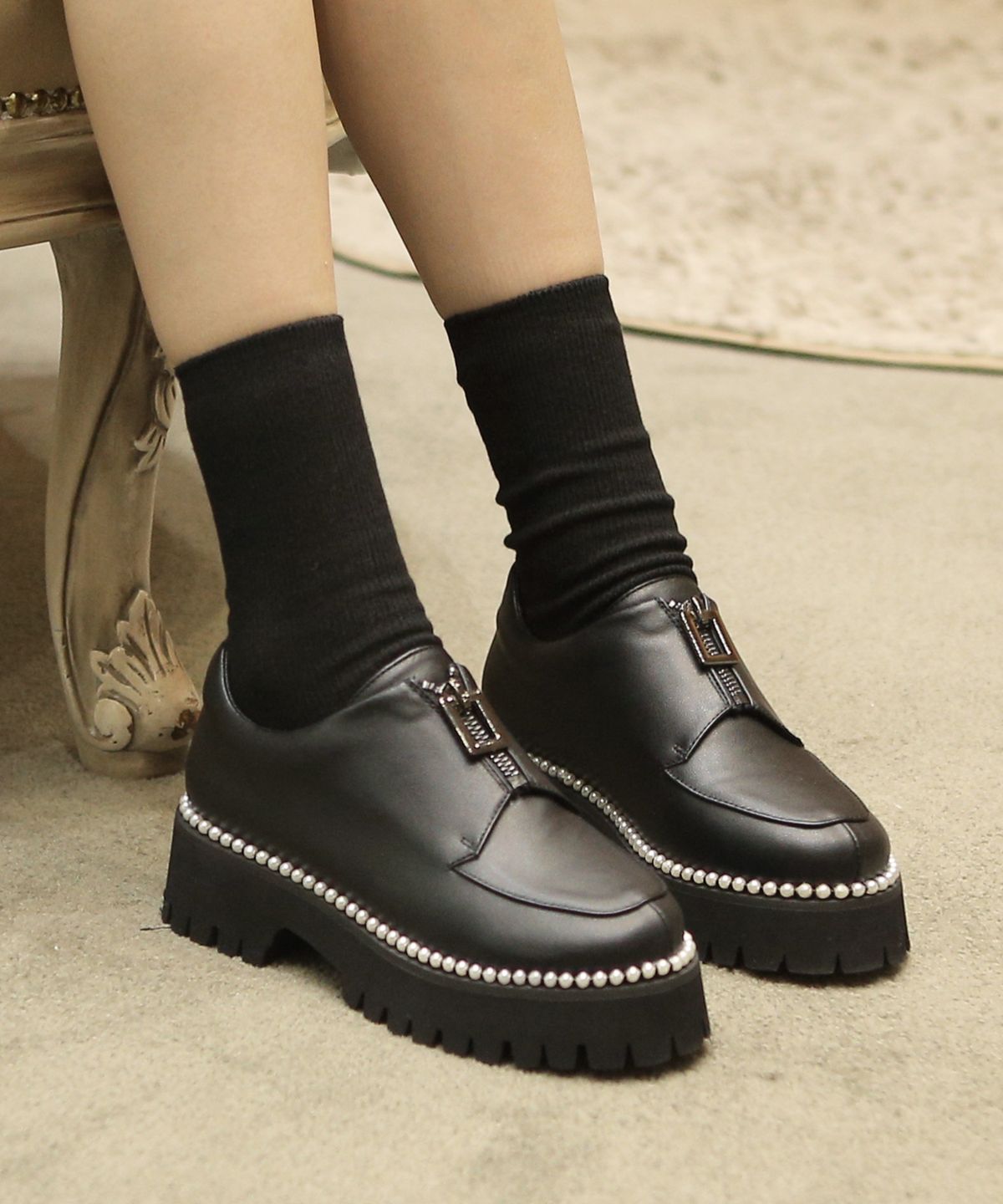 프리플라(FRI FLA) A8126 black loafer