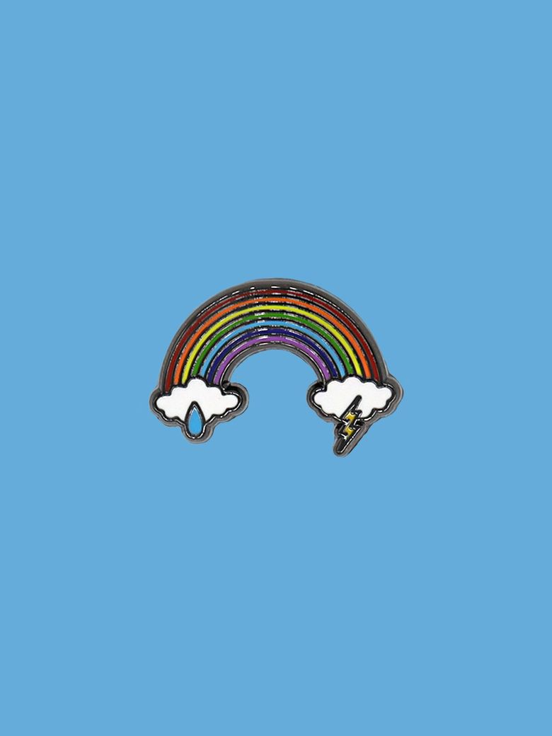 RAINBOW 핀 뱃지