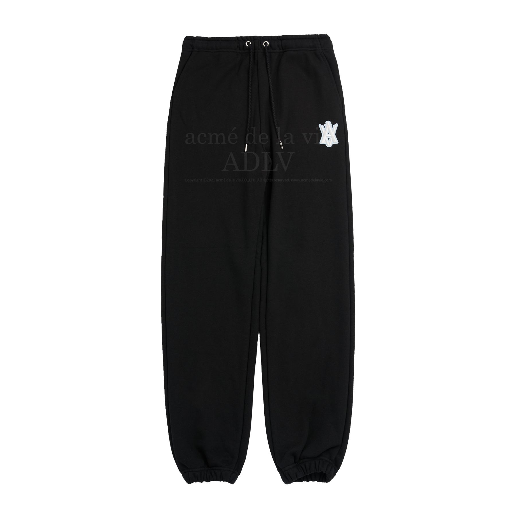 ☆関税込☆ACME DE LA VIE★A LOGO EMBLEM PATCH SWEAT PANTS★ MUSINSA | acmé de la vie A LOGO EMBLEM PATCH SWEAT PANTS BLACK