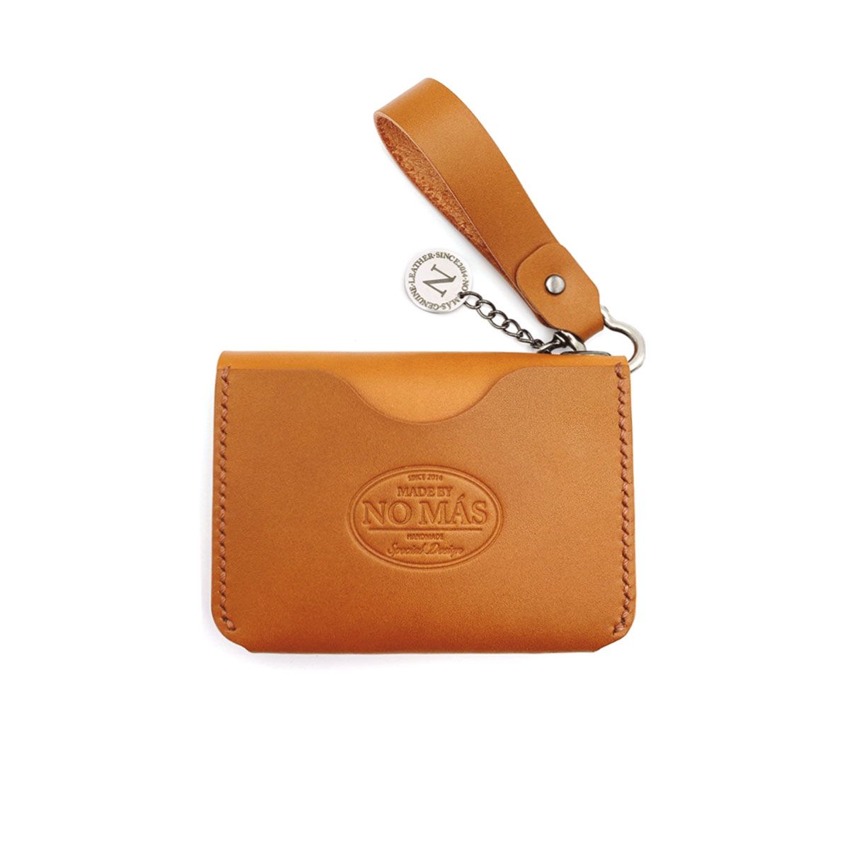 노마스(NO MAS) STRAP CARD CASE (CAMEL BROWN)