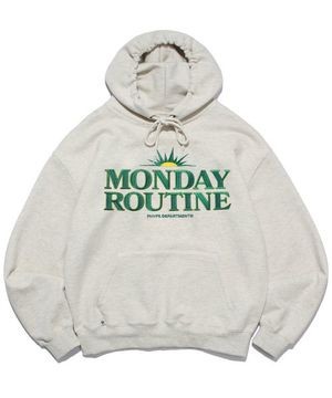 먼데이루틴 스티치 후드_오트밀