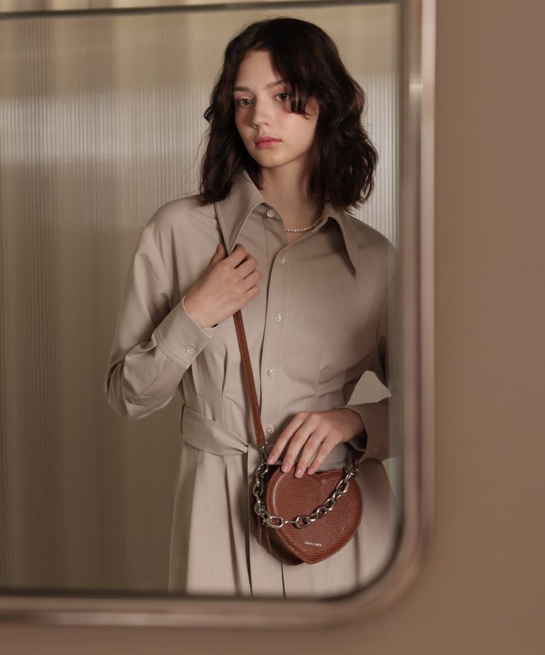 [아도르 하트백_리자드] Adore Heart Bag_Lizard