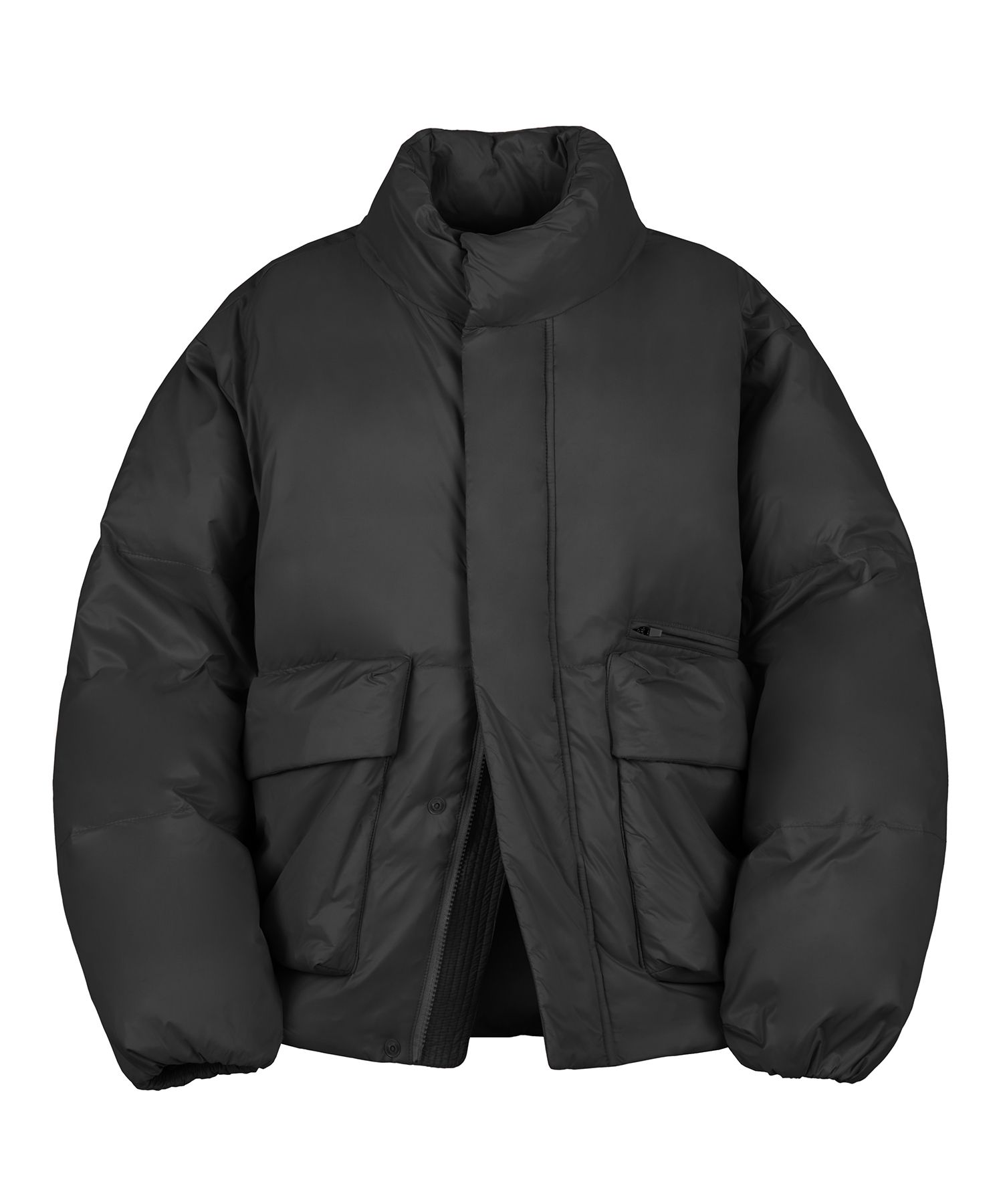 ☆【CODE GRAPHY】☆HIGH-NECK RICH POCKET PADDED JUMPE.R☆ MUSINSA | Codegraphy High Neck Rich Pocket Padded Jumper_Black