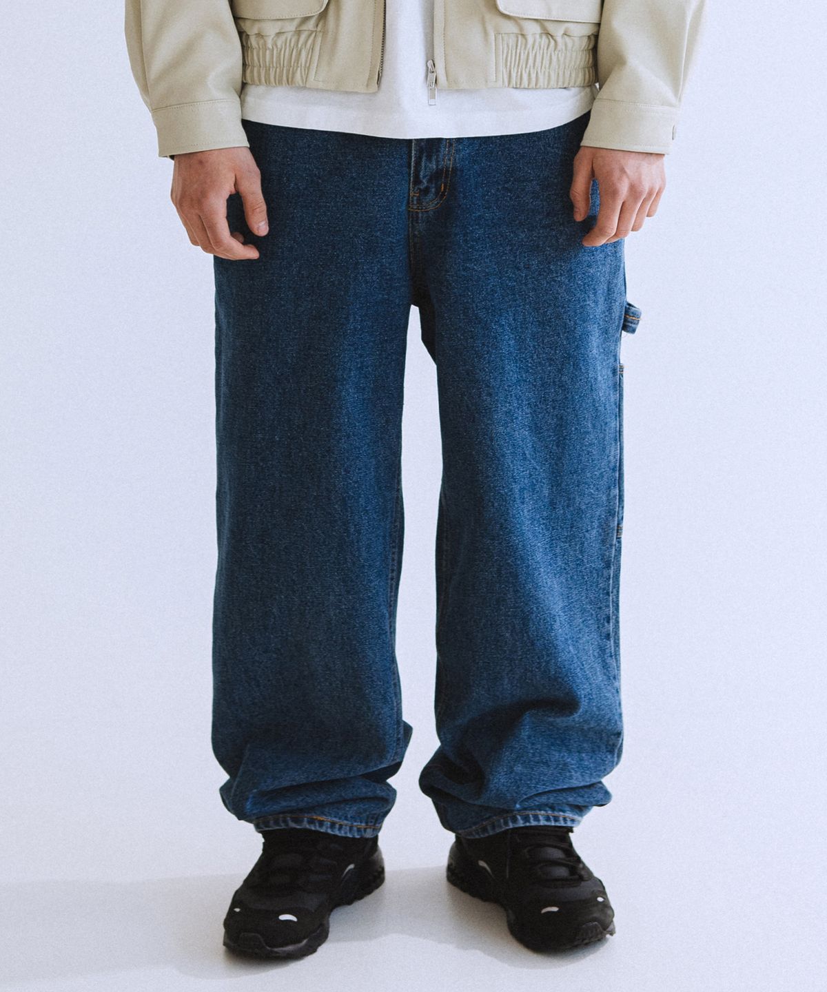 큐티에잇 가먼츠(QT8 GARMENTS) RG Denim Carpenter Pant (Deep Blue)