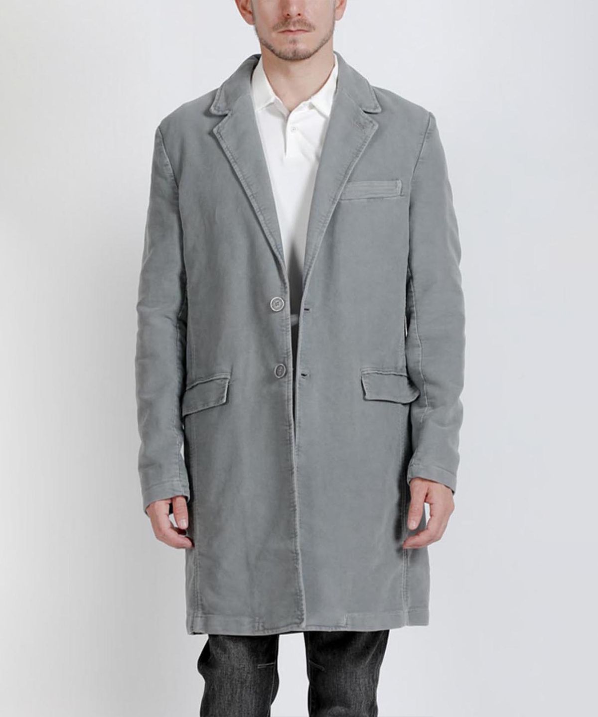 빠니깔레(PANICALE) 가먼트다잉 코튼 싱글 코트 2COLOR