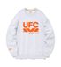 UFC 빅로고 릴렉스핏 맨투맨 화이트 그레이 U2SWT3346M1