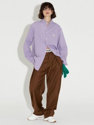 LOGO OXFORD SHIRT PURPLE