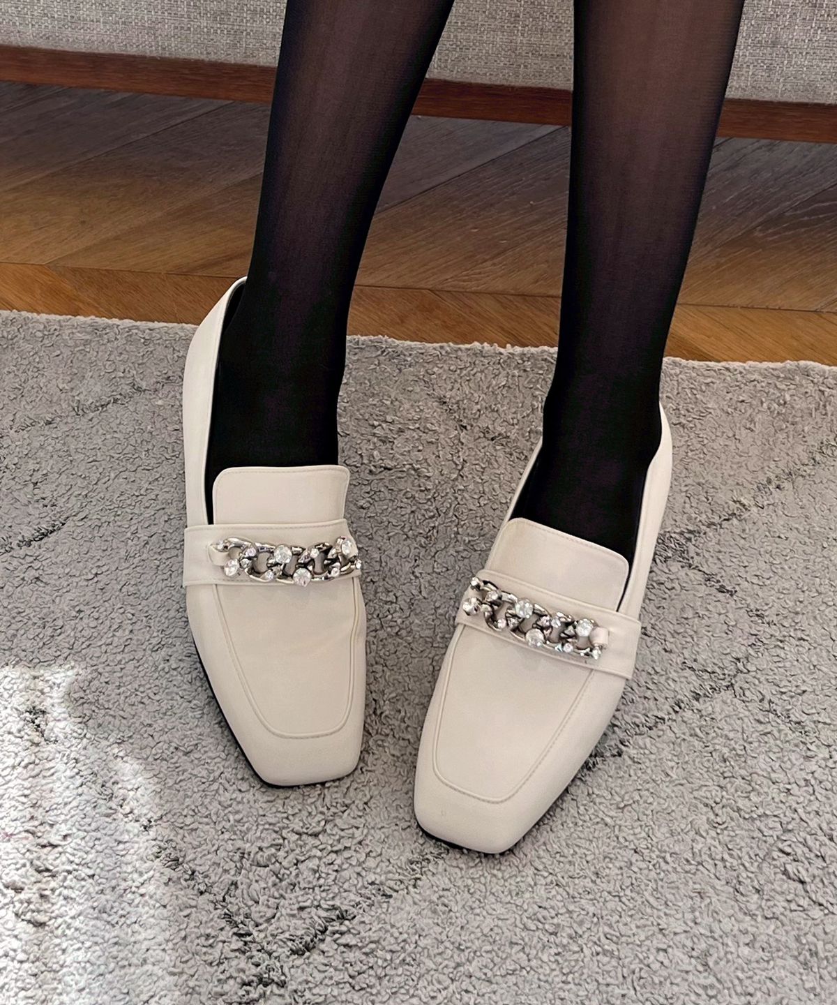 슈하이(SHOEHI) 크리스탈 로퍼 L3002(3 Colors)