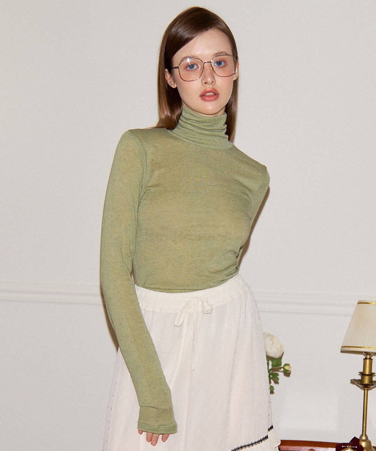 살롱 드 욘(SALON DE YOHN) Basic High Neck T_4 Colors
