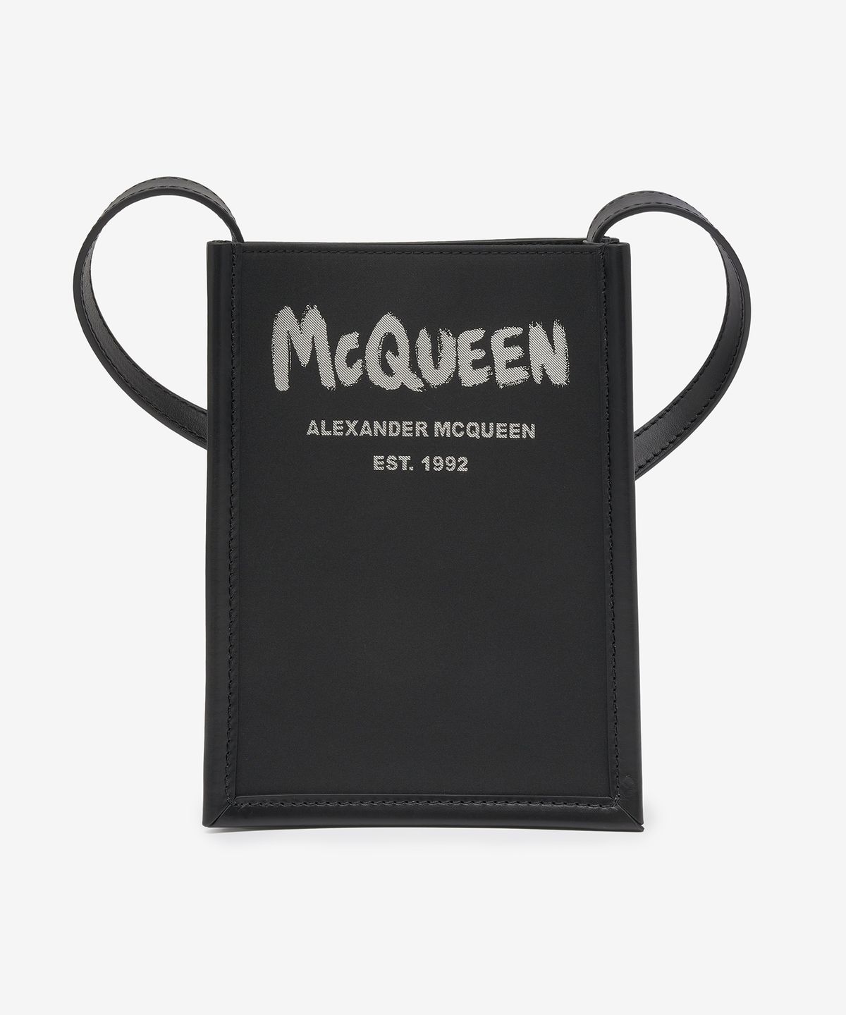 알렉산더 맥퀸(ALEXANDER McQUEEN) 미니 그래피티 엣지 크로스백 - 블랙 / 6685921AAEZ1073
