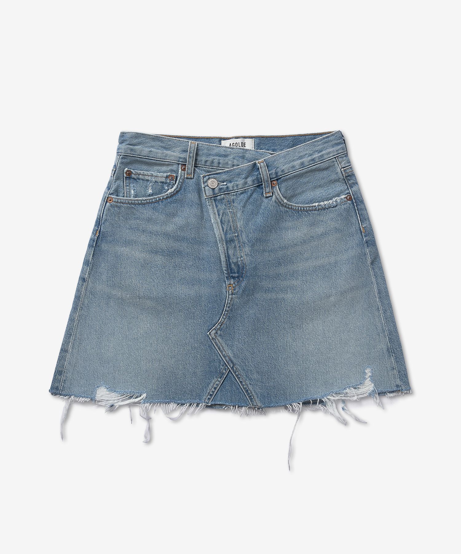 ミニスカート AGOLDE Chris Cross Denim Skirt Light Blue A30411141SBOL A304 MUSINSA | AGOLDE Chris cross denim skirt - Light Blue