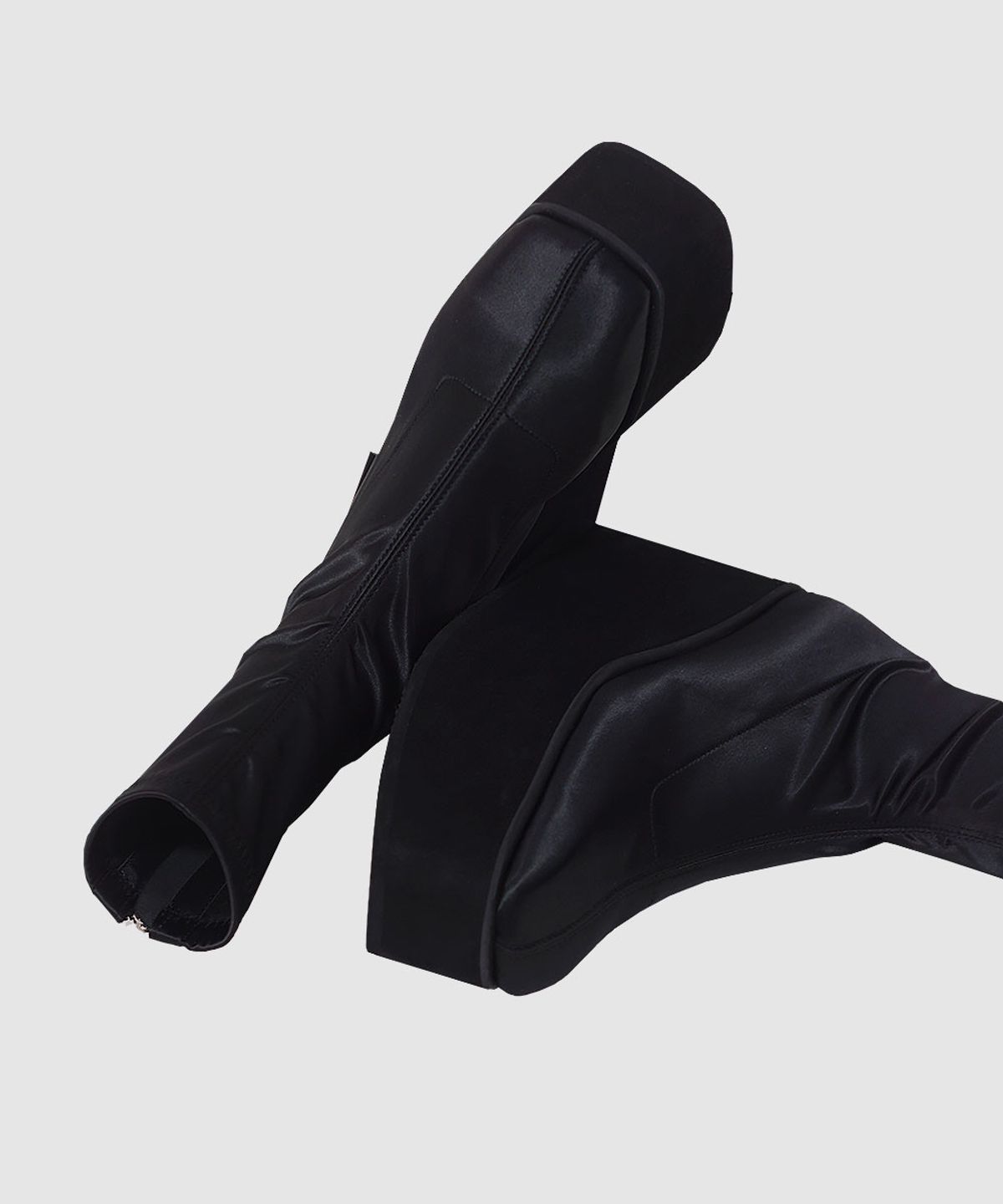 히헤(HIHE) HM22F2 Satin Span Platform Boots