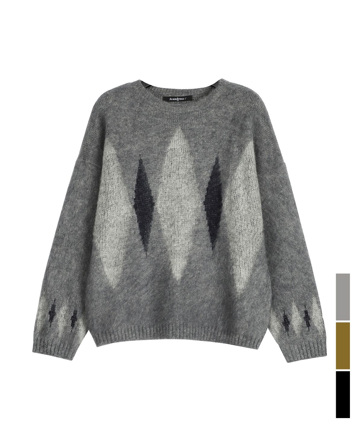 어반드레스(AVANDRESS) Angora diamond knit - 3COL