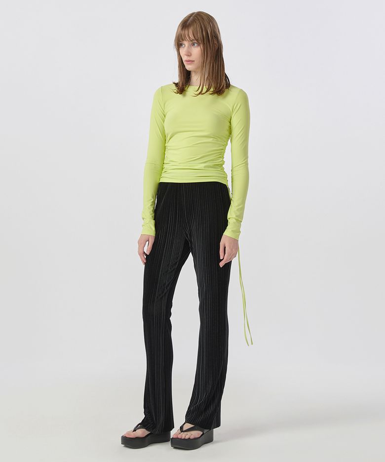[22FW] Pleats Banding Pants - Black