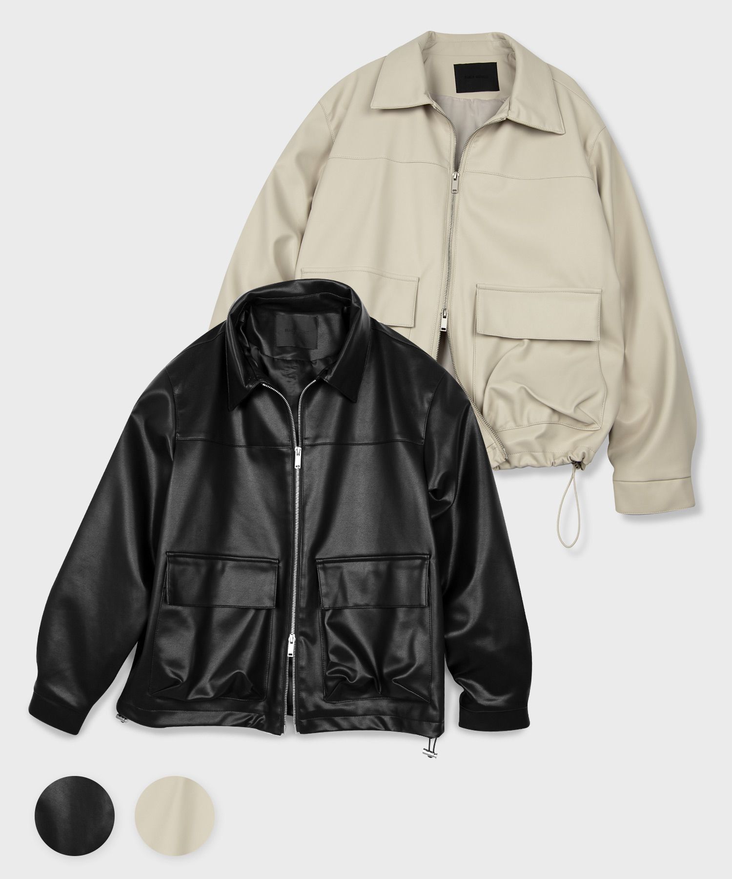 ジャケット・アウター SUPERSUB Leather Jumper musinsa MUSINSA | EASY NO EASY Washed leather padded jumper - brown