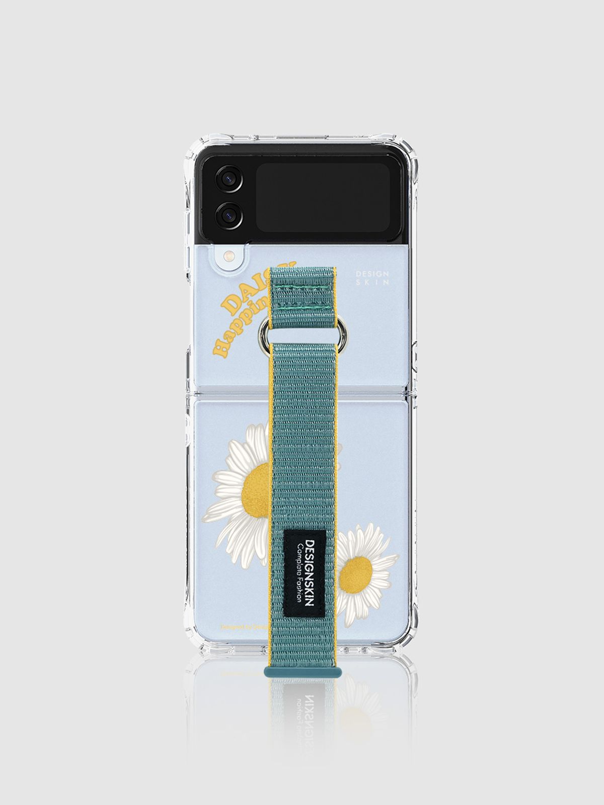 디자인스킨(DESIGNSKIN) 갤럭시Z플립4 피닉스 프로 스포티스트랩 케이스-데이지 민트