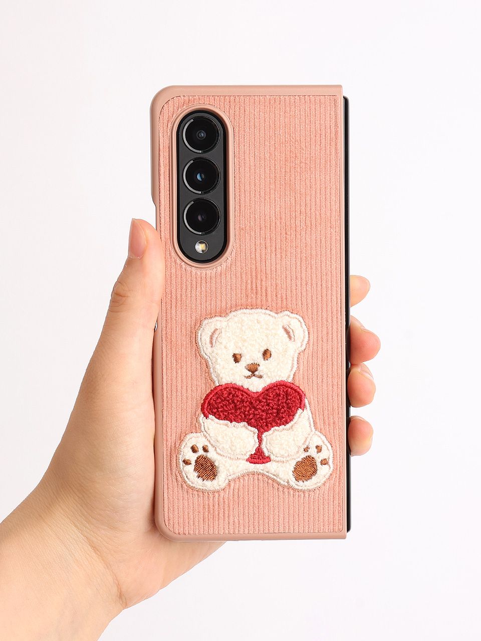 ★DESIGN SKIN★ Galaxy Z Fold 4 Corduroy Bookle Big Bear Cas MUSINSA | DESIGNSKIN Galaxy Z Fold 4 Corduroy Buckle Big