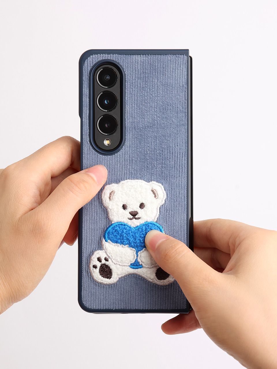 ★DESIGN SKIN★ Galaxy Z Fold 4 Corduroy Bookle Big Bear Cas MUSINSA | DESIGNSKIN Galaxy Z Fold 4 Corduroy Buckle Big