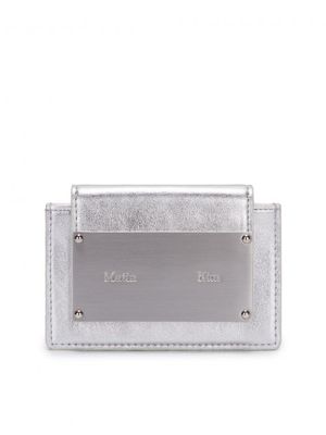 ACCORDION WALLET IN SILVER