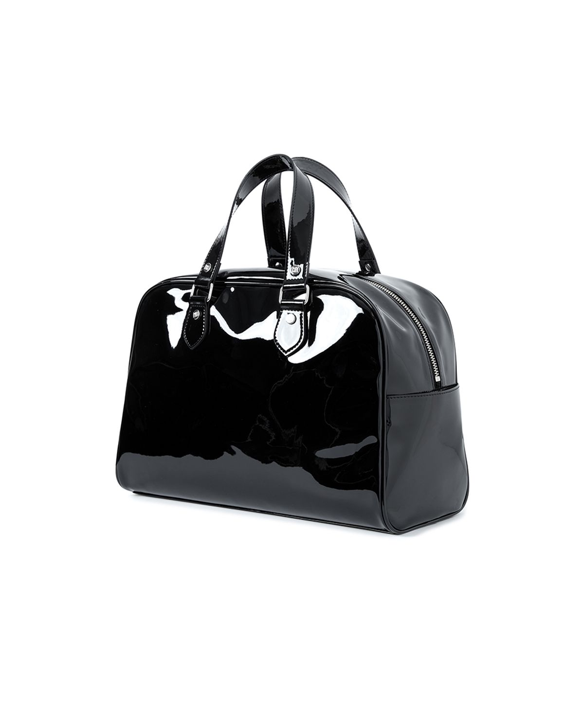 문선 아카이브(MOONSUN ARCHIVE) ESSENTIAL_MSS Enamel Bowling Bag [Black]